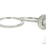 18K White Gold Engagement Diamond Ring Set 66235 - Image 1