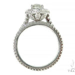 18K White Gold Engagement Diamond Ring Set 66235 - Image 4