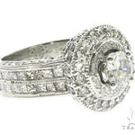 18K White Gold Princess & Channel Engagement Ring 63779 - Image 1