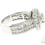 18K White Gold Princess & Channel Engagement Ring 63779 - Image 2