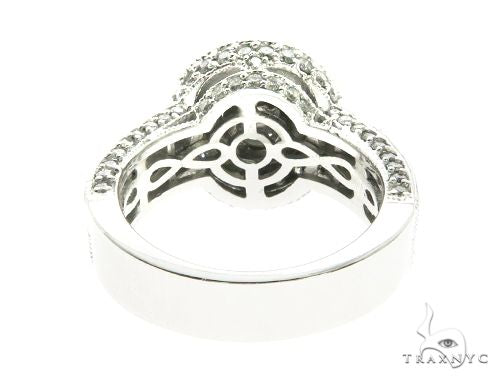 18K White Gold Princess & Channel Engagement Ring 63779 - Image 3