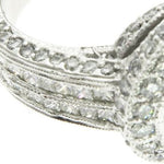 18K White Gold Princess & Channel Engagement Ring 63779 - Image 6