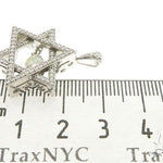 18K White Gold Prong Bezel Diamond Charming Pendant 63996 - Image 5
