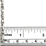 18K White Gold Solid Fancy Link Chain 30 Inches 4.2mm   67156 - Image 5