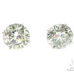 18K White Gold XL Diamond Earrings 63759 - Image 1