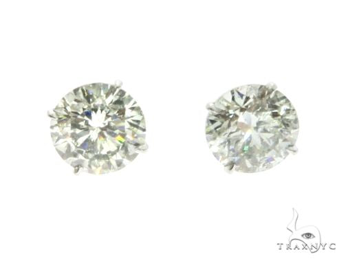 18K White Gold XL Diamond Earrings 63759 - Image 1