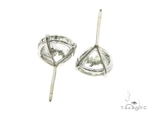 18K White Gold XL Diamond Earrings 63759 - Image 4