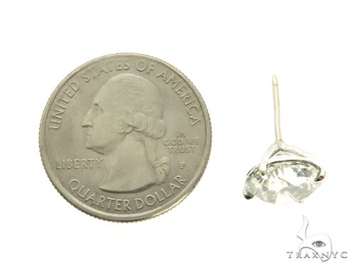 18K White Gold XL Diamond Earrings 63759 - Image 6