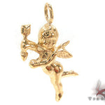 18K Yellow Gold Angel Pendant 34382 - Image 2