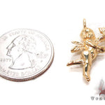 18K Yellow Gold Angel Pendant 34382 - Image 5