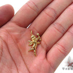 18K Yellow Gold Angel Pendant 34382 - Image 6