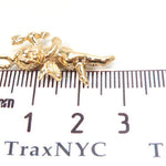 18K Yellow Gold Angel Pendant 34382 - Image 7