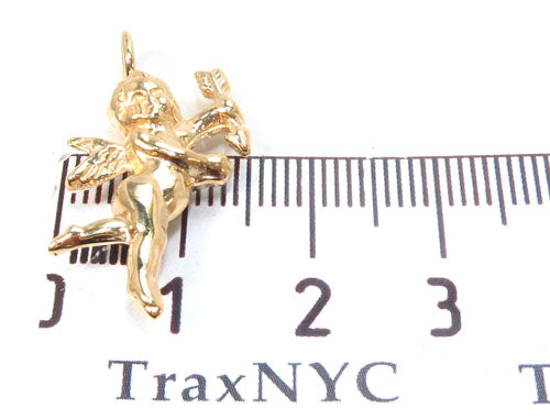 18K Yellow Gold Angel Pendant 34382 - Image 8