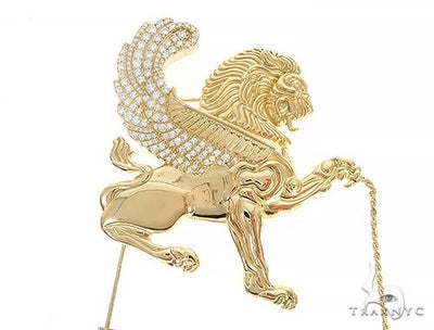 18K Yellow Gold Custom Brooch 65129 - Image 1