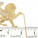 18K Yellow Gold Custom Brooch 65129 - Image 10