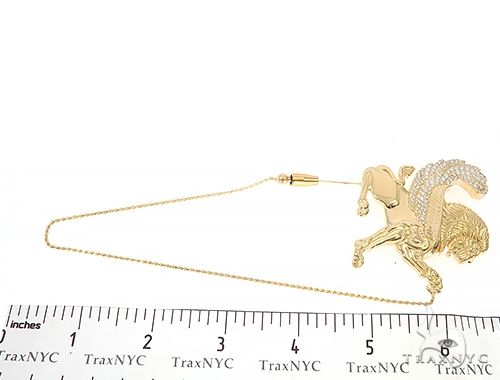 18K Yellow Gold Custom Brooch 65129 - Image 11