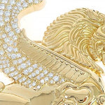 18K Yellow Gold Custom Brooch 65129 - Image 4