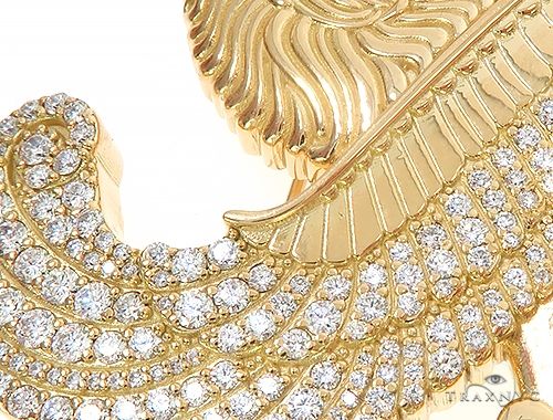 18K Yellow Gold Custom Brooch 65129 - Image 5