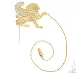 18K Yellow Gold Custom Brooch 65129 - Image 7
