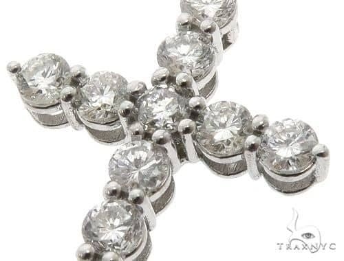 18K Yellow Gold Diamond Cross 64575 - Image 11