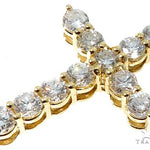 18K Yellow Gold Diamond Cross 64575 - Image 5