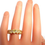 18K Yellow Gold Prong Diamond Eternity Ring 64388 - Image 6