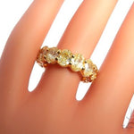 18K Yellow Gold Prong Diamond Eternity Ring 64388 - Image 7
