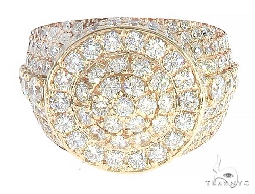 18K Yellow Gold Prong Diamond Ring 65454 - Image 2