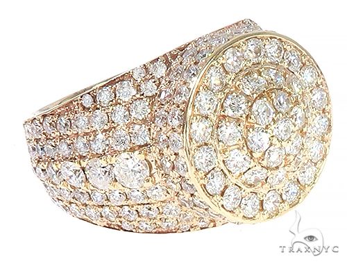 18K Yellow Gold Prong Diamond Ring 65454 - Image 3