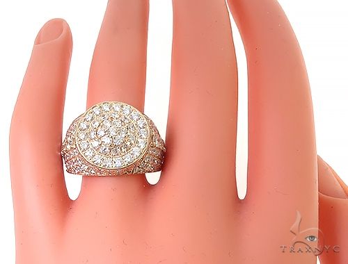 18K Yellow Gold Prong Diamond Ring 65454 - Image 7