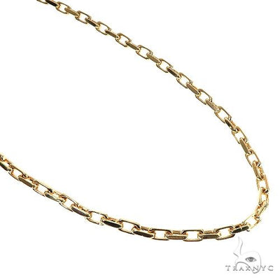 18K Yellow Gold Solid Cable Anchor Link Chain 30 Inches 4.6mm   67157 - Image 1
