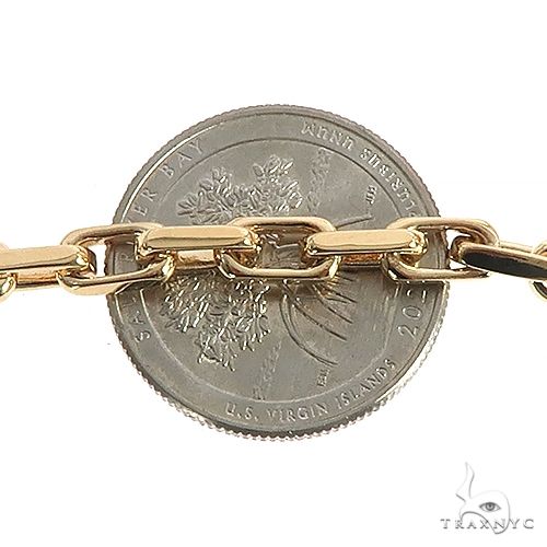 18K Yellow Gold Solid Cable Anchor Link Chain 30 Inches 4.6mm   67157 - Image 4