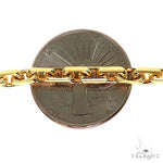 18K Yellow Gold Thin Diamond Cut Solid Anchor Cable Link 3.4mm  20 Inches 69662 - Image 5