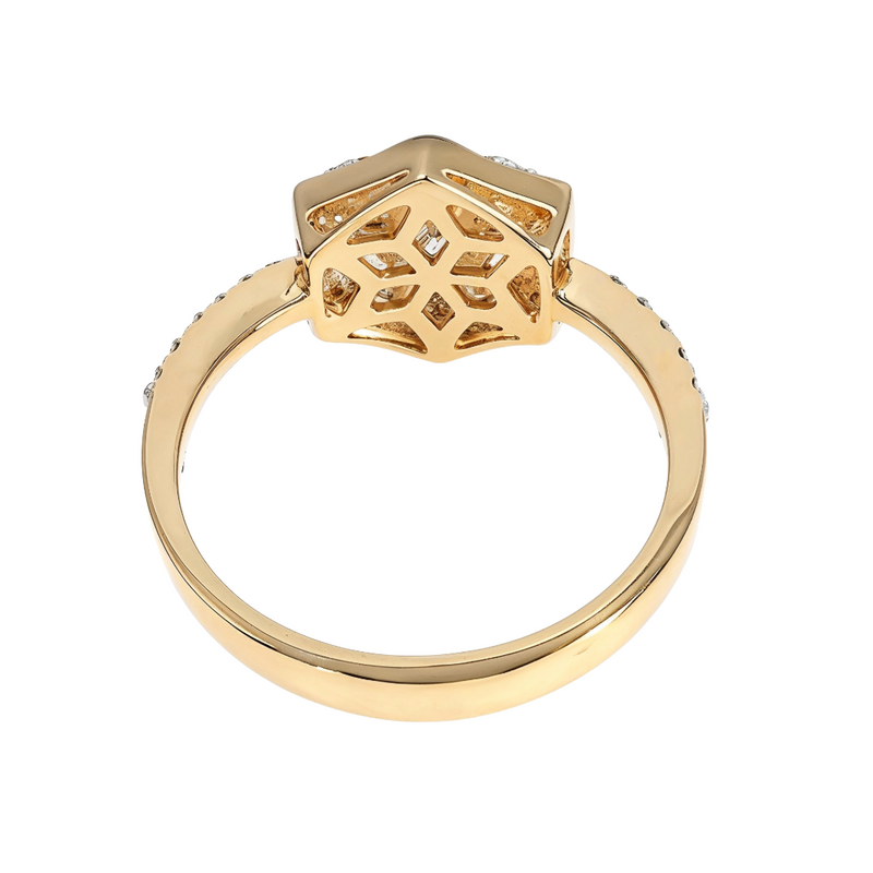 18K Yellow Gold Glacier Ring 65133