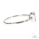 18k Gold Baguette Diamond Engagement Ring 67027 - Image 3