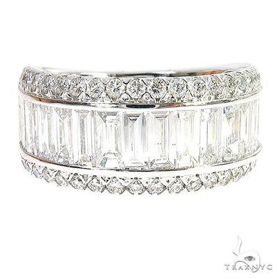 18k Gold Baguette Diamond Ring 67025 - Image 1