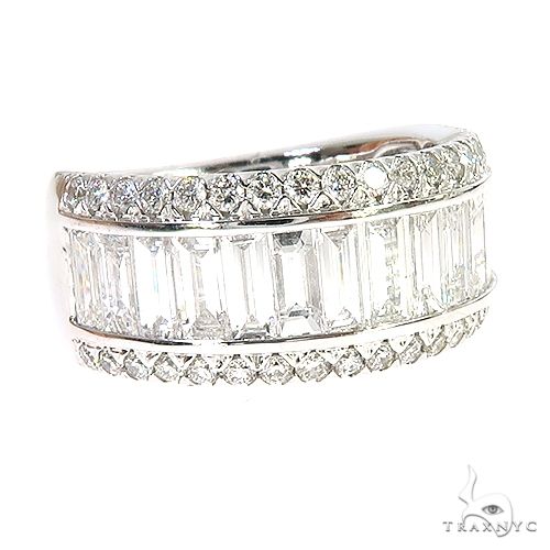 18k Gold Baguette Diamond Ring 67025 - Image 2