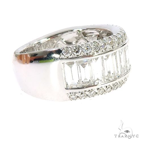 18k Gold Baguette Diamond Ring 67025 - Image 3