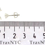 18k White Gold Martini Set Diamond Stud Earrings 64968 - Image 5