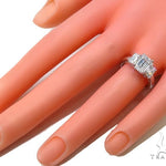 18k White Gold Prong Diamond Wedding Ring-40016 - Image 10