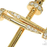 18k Gold Diamond Nail Cross Pendant 66030 - Image 4