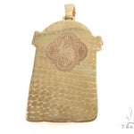 18k Yellow Gold Solid Diamond Jesus Pendant 65101 - Image 3