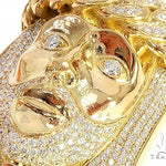 18k Yellow Gold Solid Diamond Jesus Pendant 65101 - Image 4