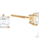 18k Yellow Gold Solitaire Diamond Studs 65007 - Image 3