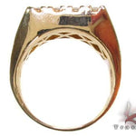 Mens Bold 12 Stone Gold Pinky Ring 19023 - Image 6