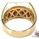 Mens Bold 12 Stone Gold Pinky Ring 19023 - Image 7