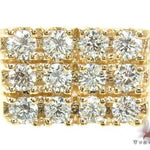 Mens Bold 12 Stone Gold Pinky Ring 19023 - Image 2