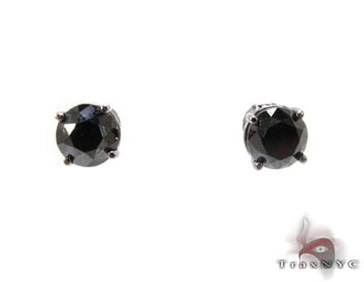 Royal Black Diamond Earrings 19038 - Image 1
