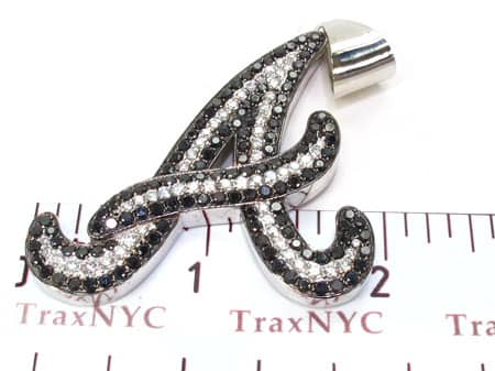 Custom Initial A Pendant 19093 - Image 7