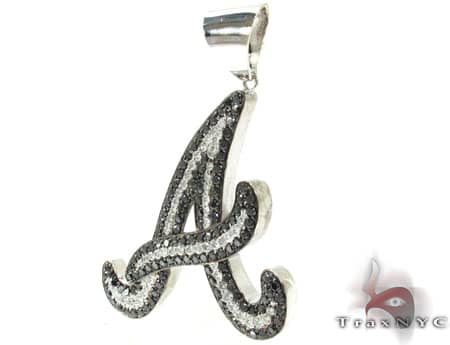 Custom Initial A Pendant 19093 - Image 3